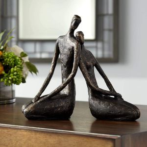 Family Gifts Guide קישוטים, ציורים, שעון קיר ועוד פסל ברונזה ברוחב 29 ס"מ של Dahlia Studios