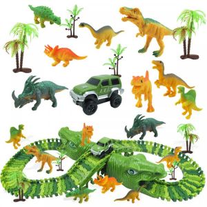 Family Gifts Guide ילדים קטנים רכבת דינוזאורים 153 חלקים